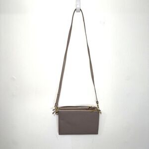 Dagne Dover Essentials Coated Canvas Clutch/Wallet Crossbody Bag - Bone